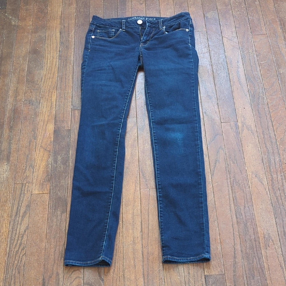 American Eagle Outfitters Deep Blue Women's Skinny Jeans